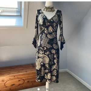 La Belle midi dress 3/4 sleeve